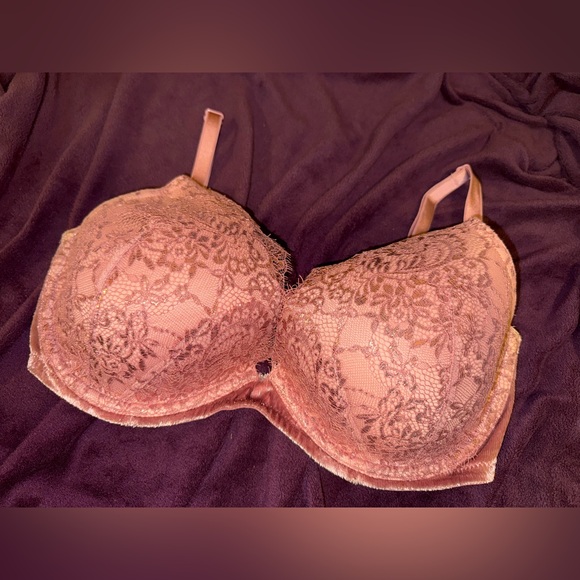 Victoria's Secret Dream Angels Lace Bra in Blush 34DDD Very Sexy Lightly Lined - Picture 3 of 5